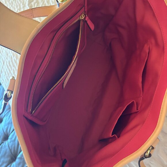 Authentic Coach Hamptons Striped Multicolor Straw tote - Picture 4 of 10